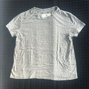 Nili Lotan Brady Gray Short Sleeve Crew Neck T-Shirt